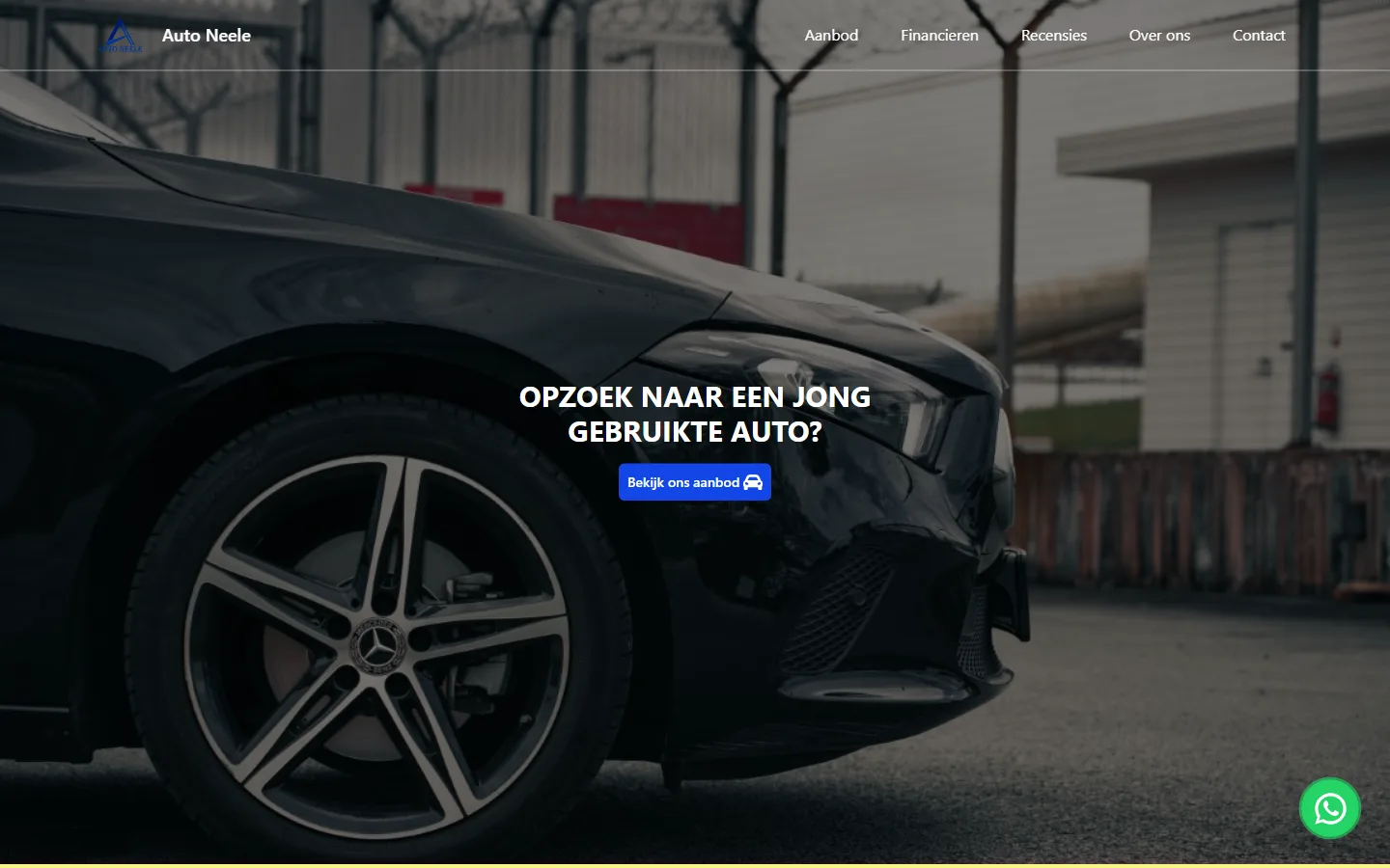 De website van Auto Neele, gemaakt met Appset